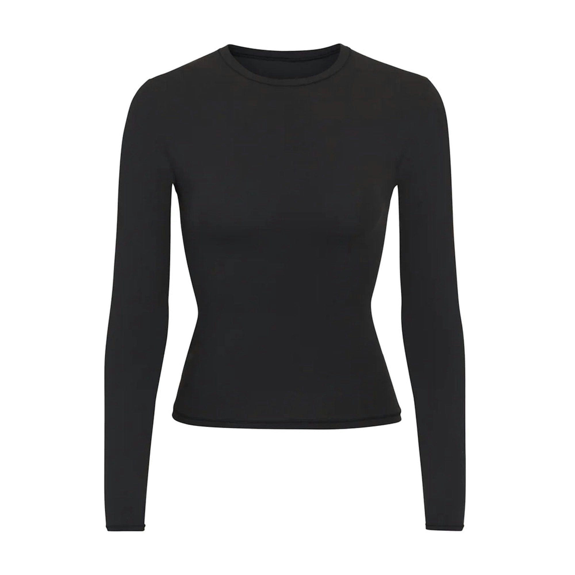 Skims Fits Everybody Long Sleeve T - Shirt Onyx