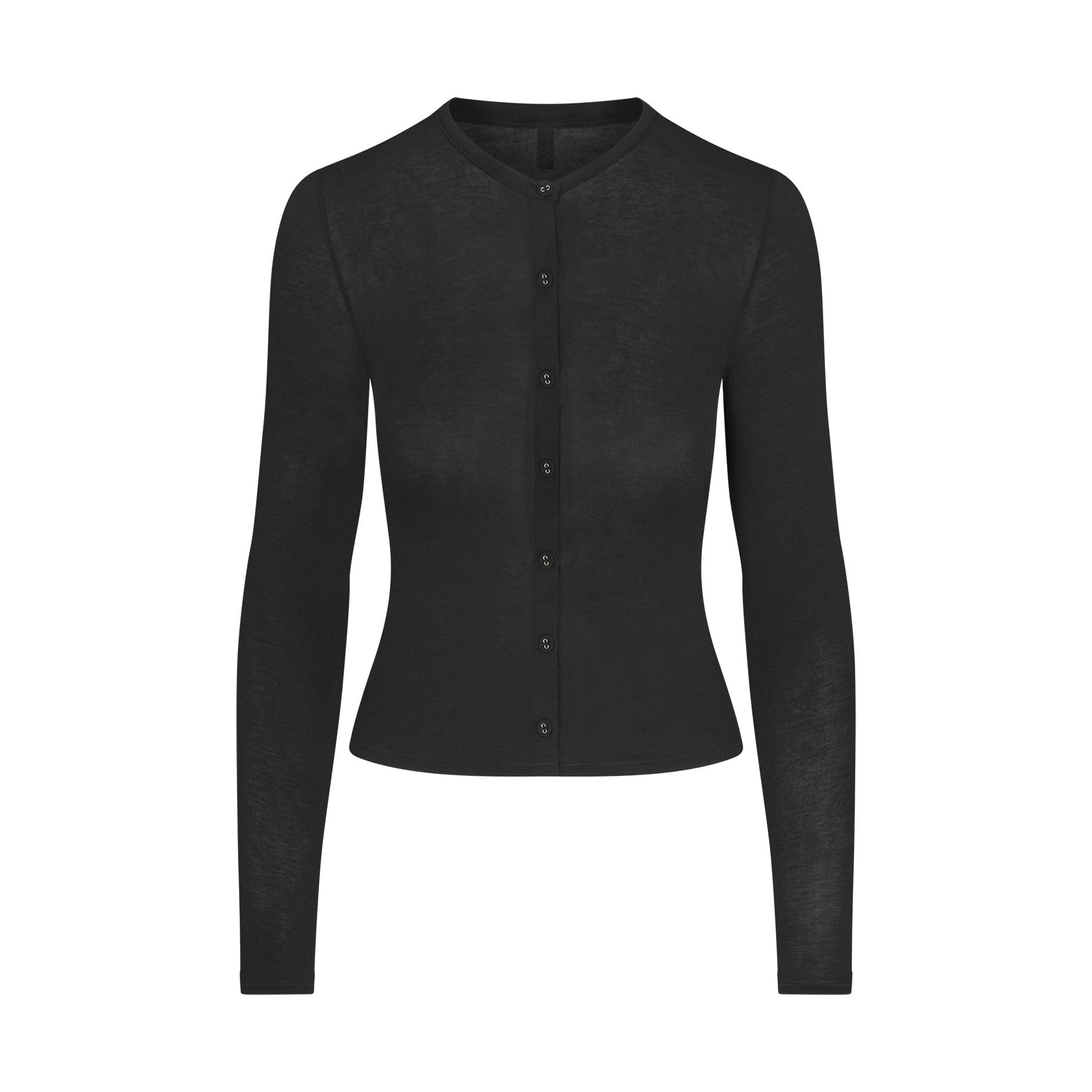 Skims Sheer Modal Cardigan Onyx