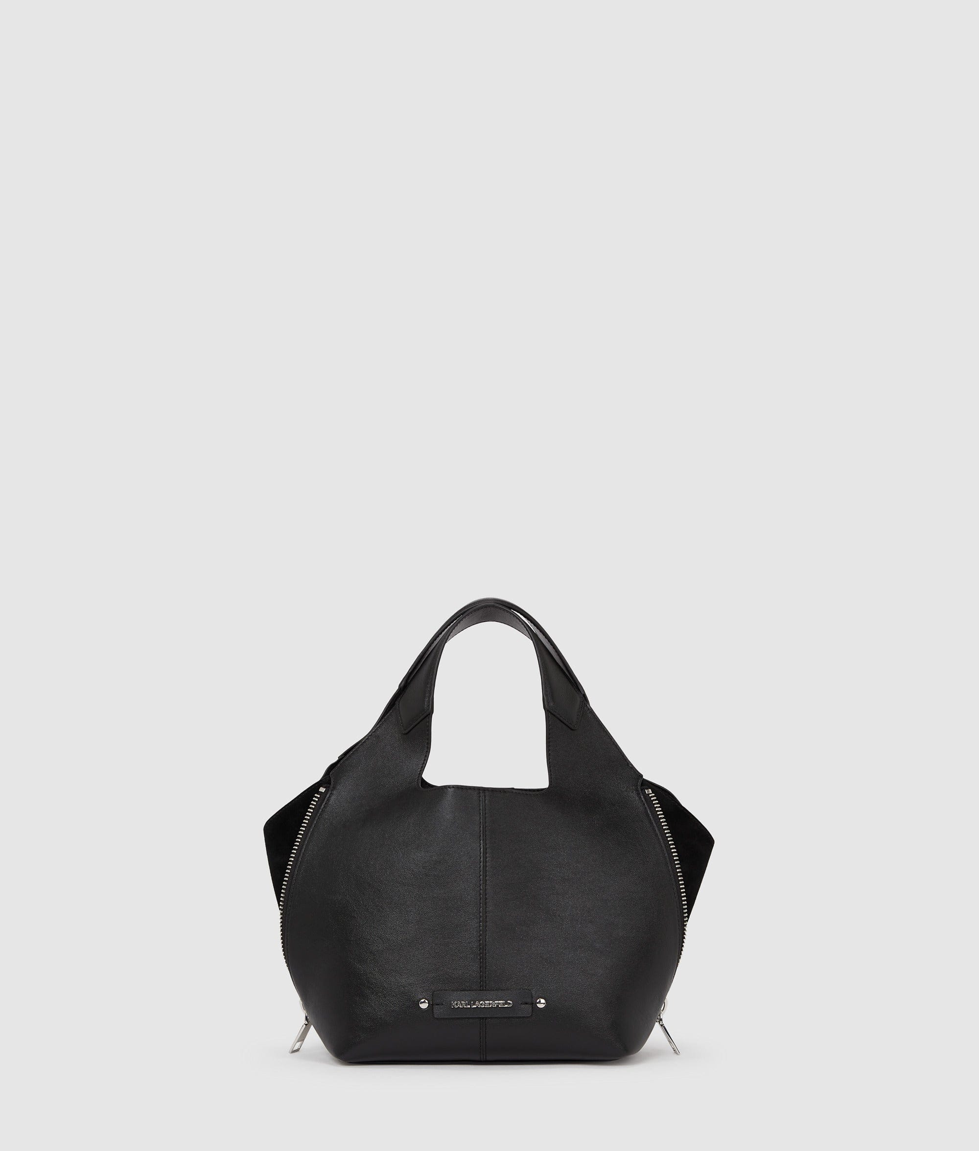 KarlLagerfeld Khardware Small Tote Bag Black - Nickel