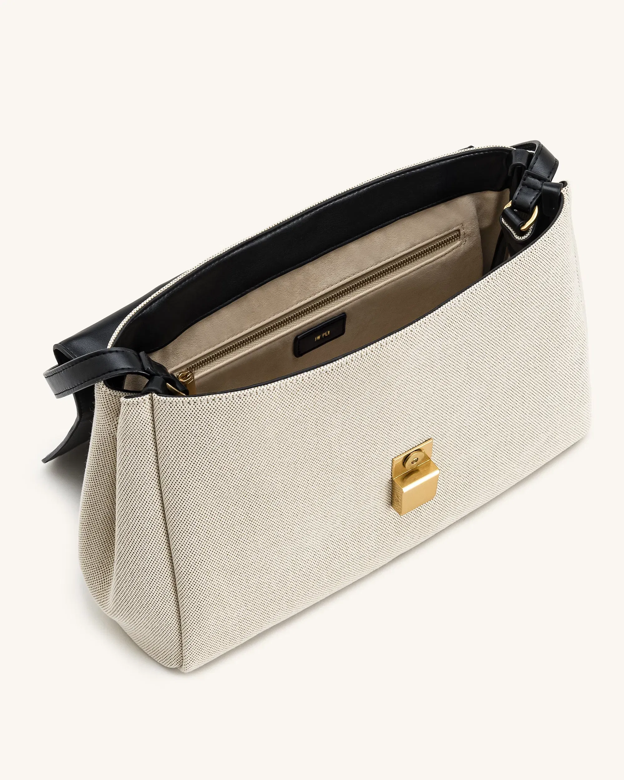 JW PEI Hilary Shoulder Bag Black Canvas