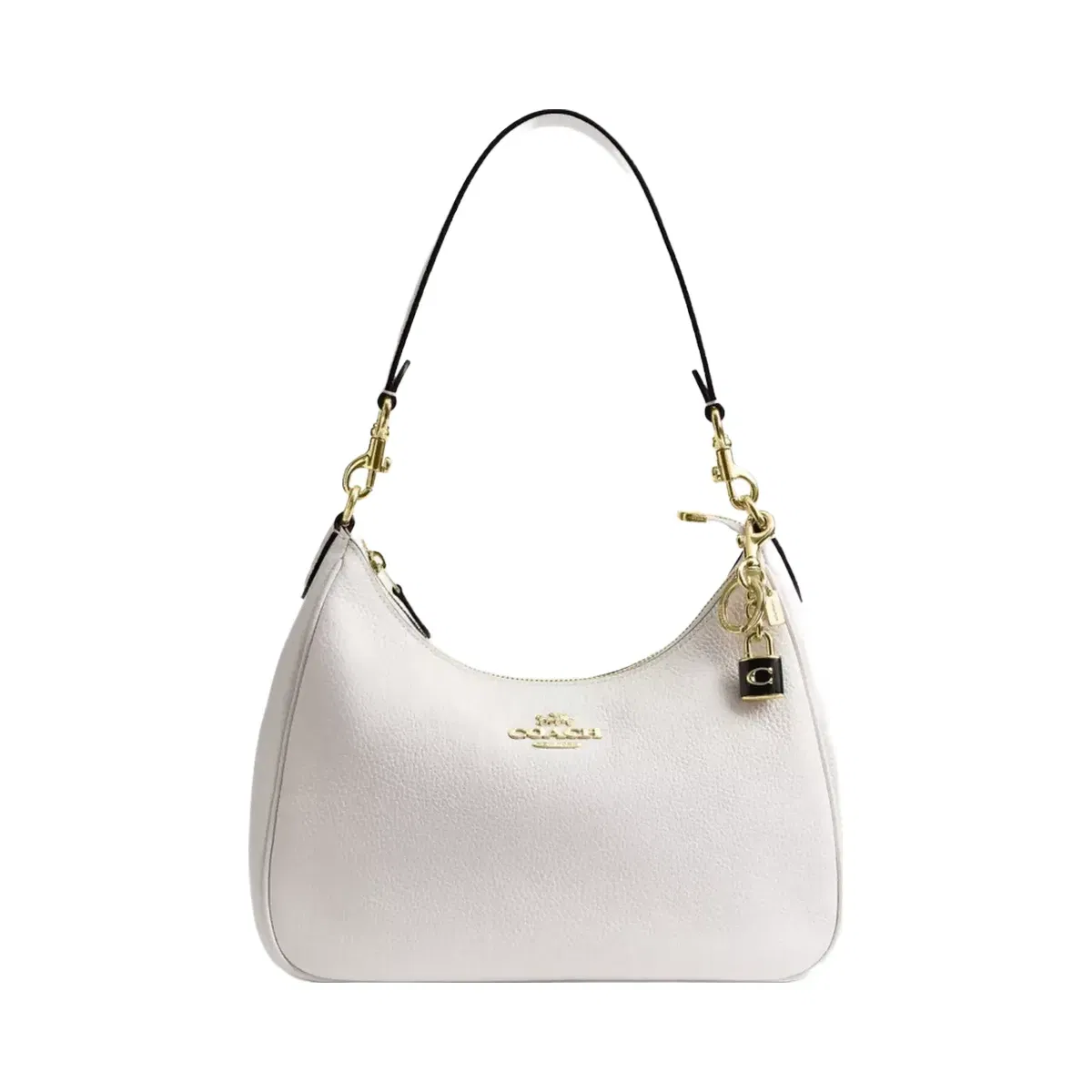 Coach Lock Bag Charm in Gold Black