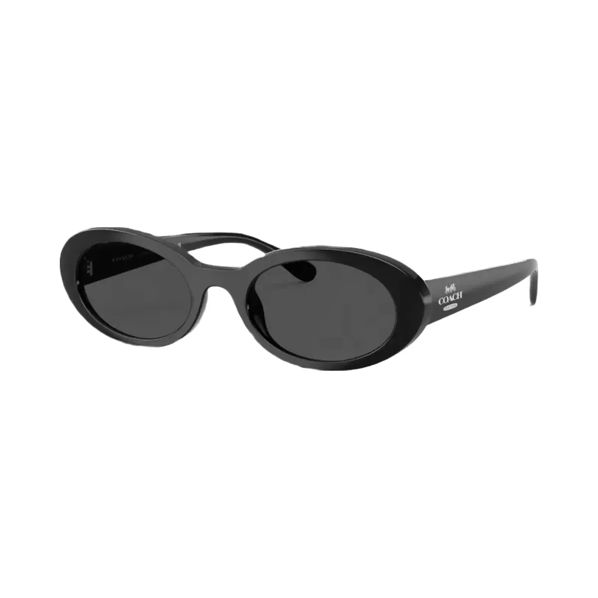 Coach Narrow Oval Sunglasses in Black