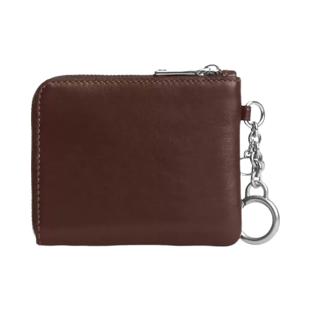 Coach Small Corner Zip Wallet in Silver Maple
