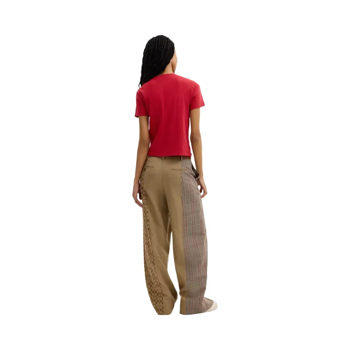 Coach Pointelle T - Shirt in Scarlet