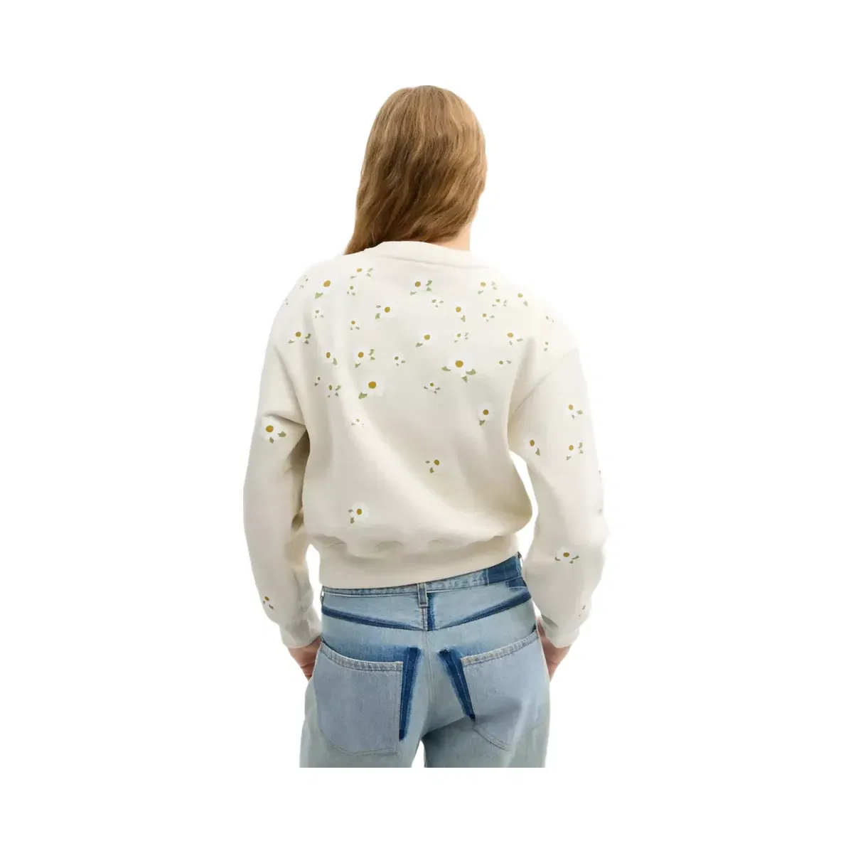 Coach Floral Crewneck Sweatshirt in Cream