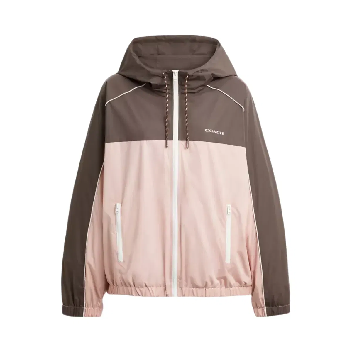 Coach Hooded Windbreaker in Chestnut Soft Pink