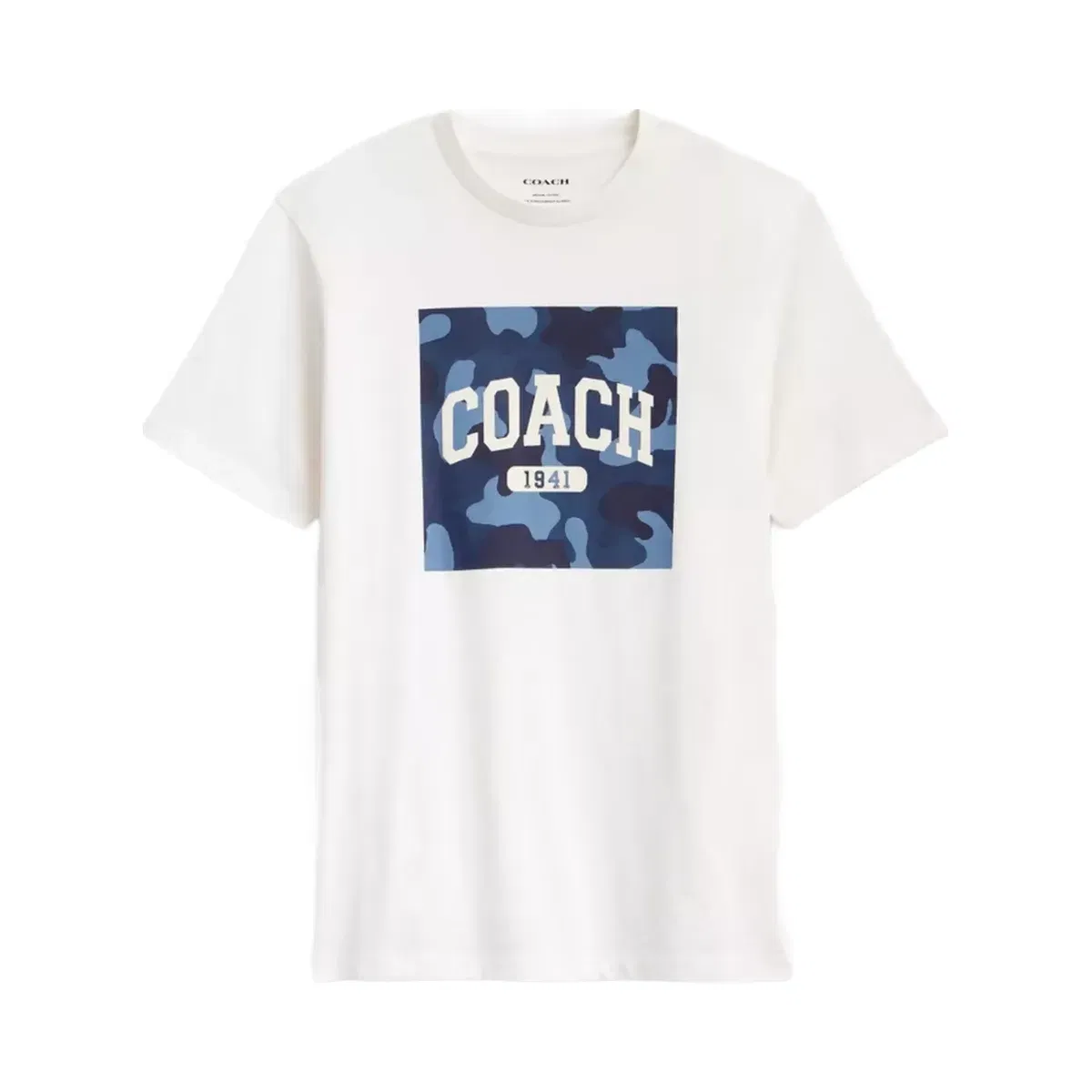 Coach Camo Square Classic T - Shirt in Vintage Ivory