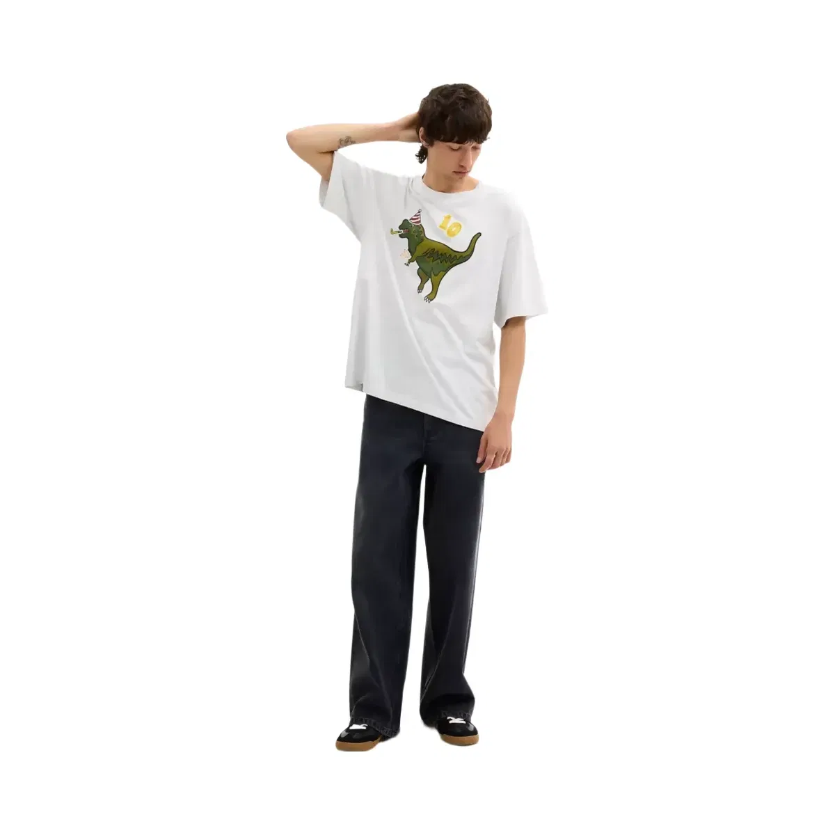 Coach Rexy 10th Birthday Relaxed T - Shirt In Organic Cotton in Heather Grey