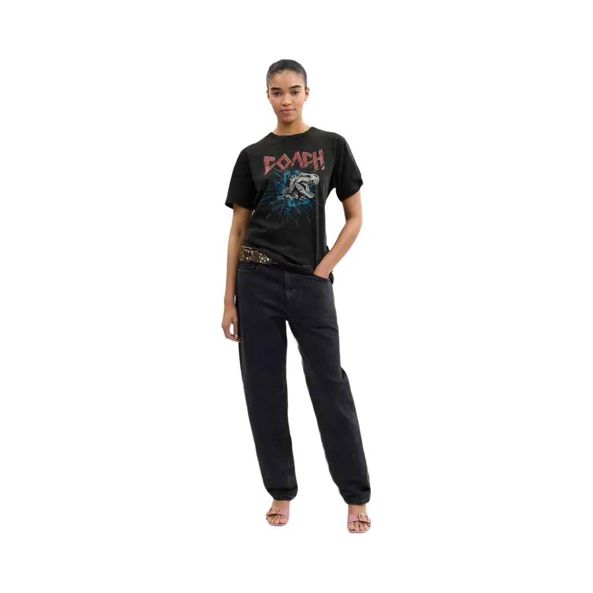 Coach Signature Skeleton Rexy T - Shirt in Black