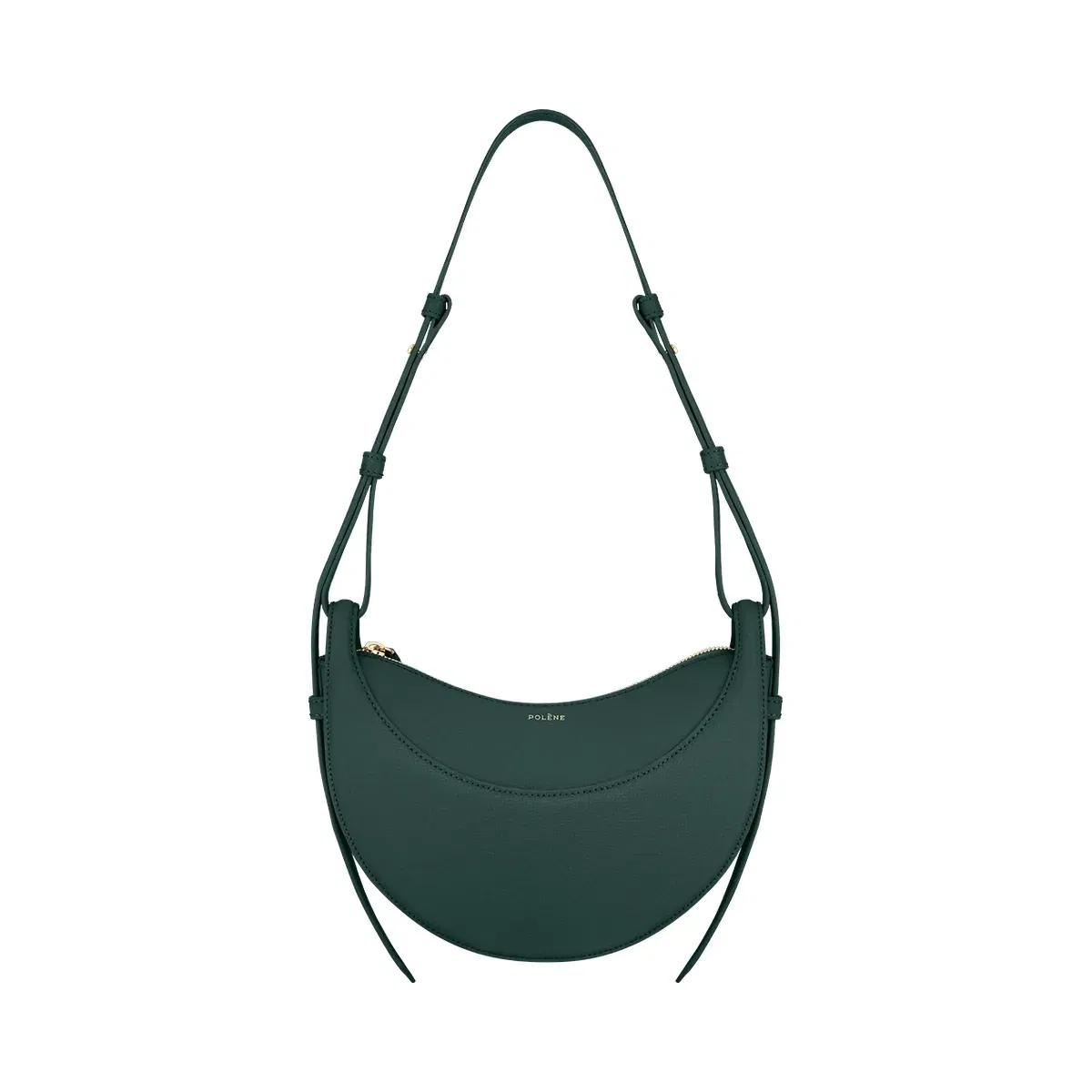 Polène Numéro Dix Textured Leather Bag Green