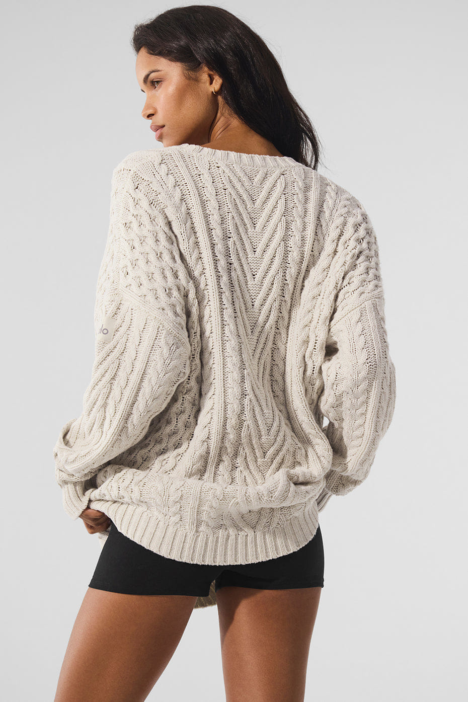 ALO Yoga Cable Knit Crew Neck Sweater