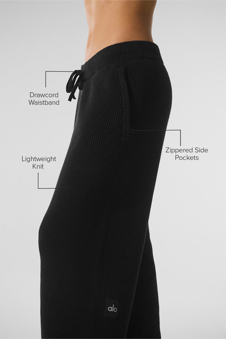 ALO Yoga Women'S Domain Rib Knit Sweatpant