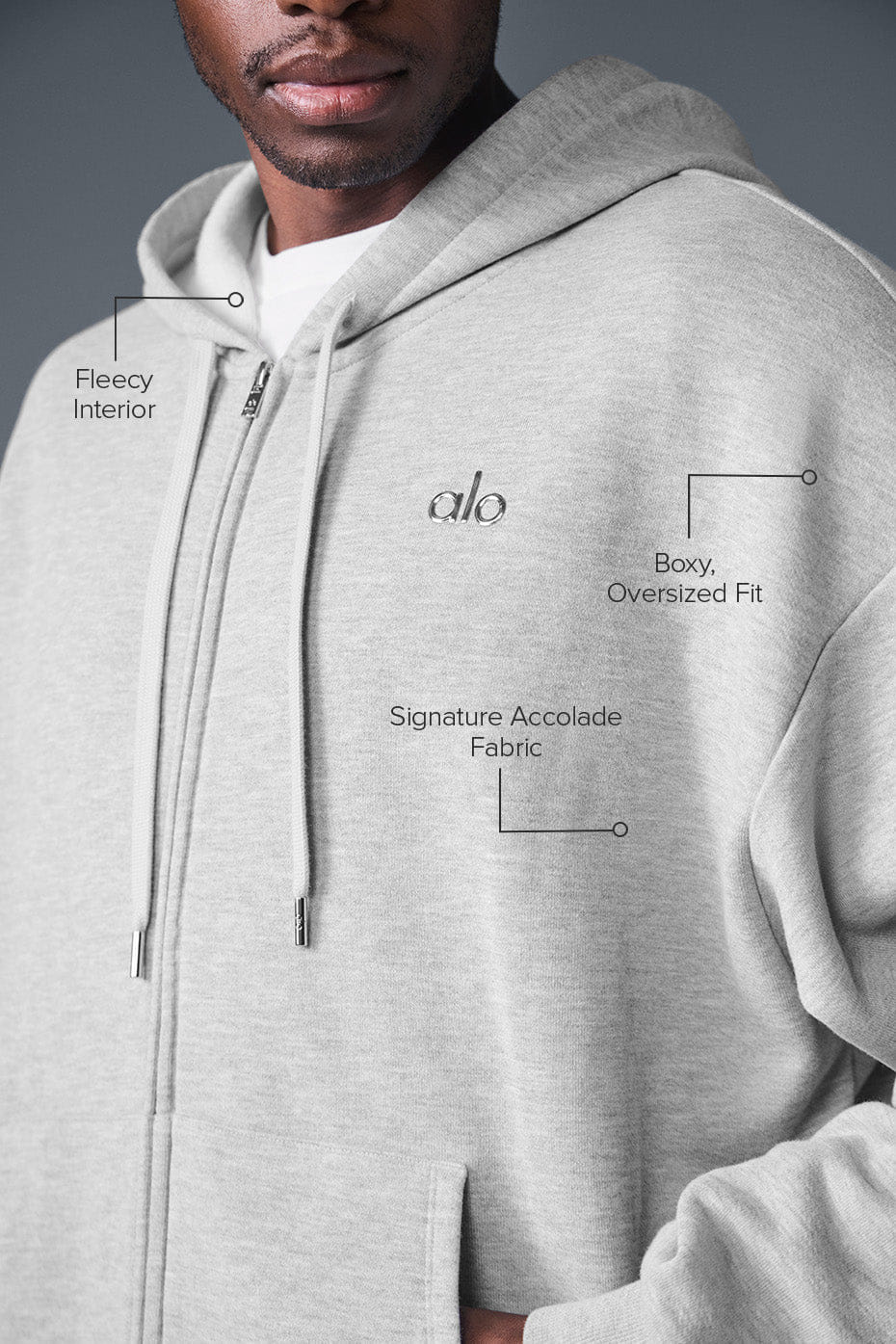 ALO Yoga Accolade Full Zip Hoodie