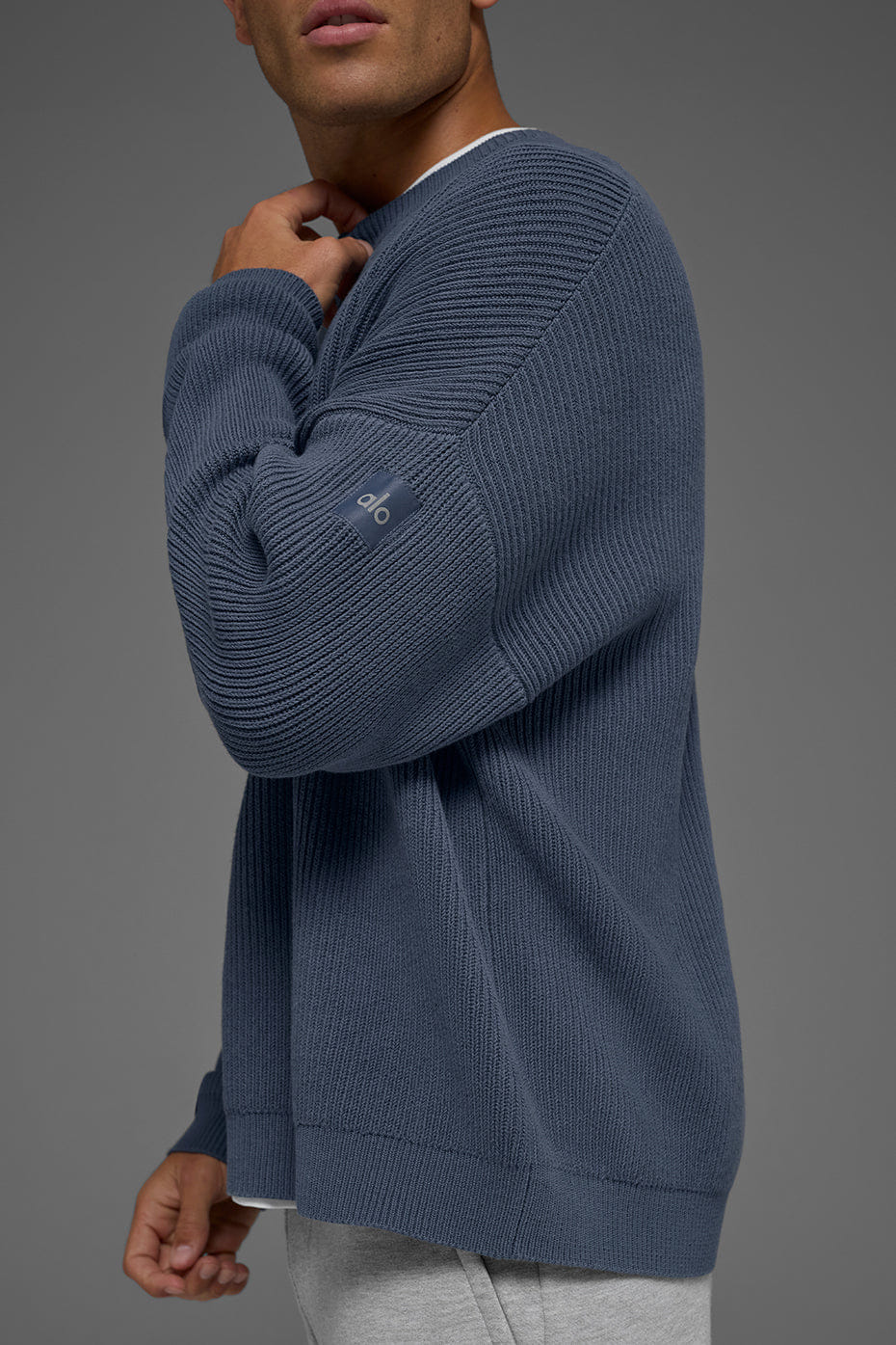 ALO Yoga Domain Rib Knit Crew Sweater