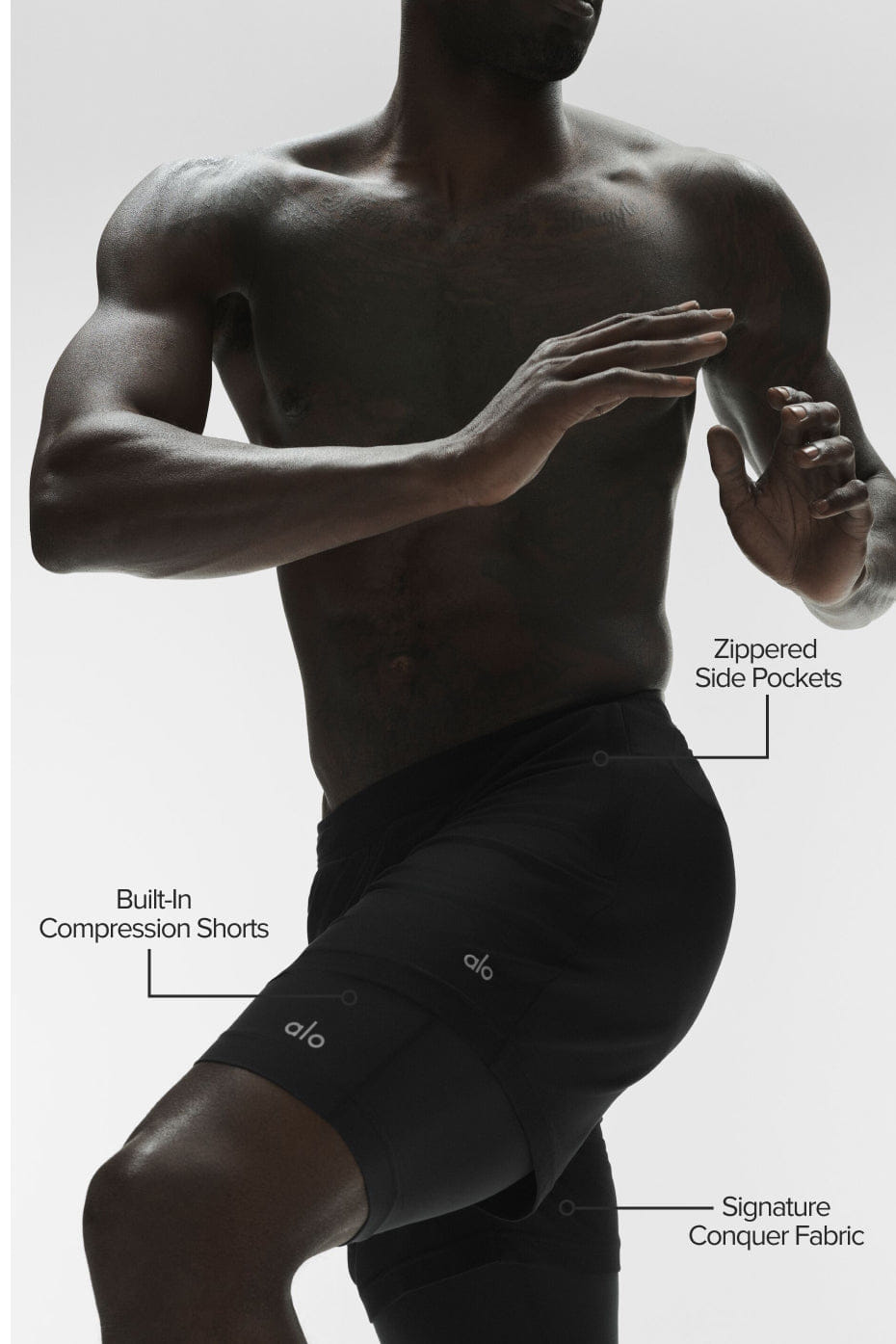 ALO Yoga Conquer React 2 - In - 1 Performance Short