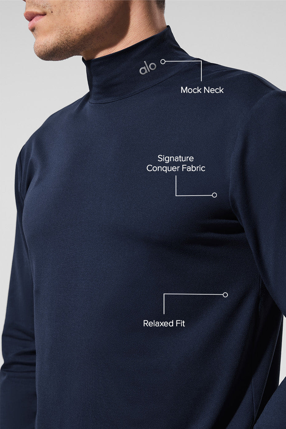 ALO Yoga Conquer Reform Mock Neck Long Sleeve