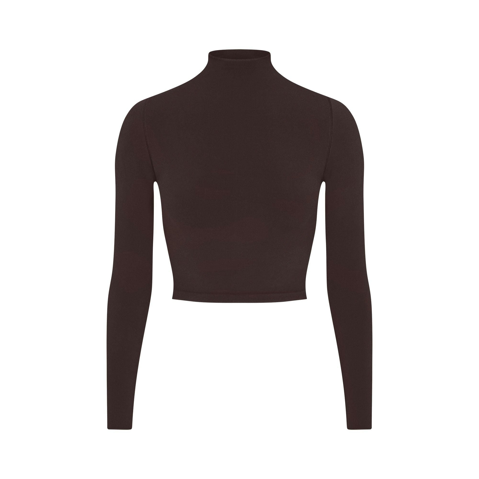 Skims Nikeskims Vintage Seamless Mock Neck Crop Top Phoenix
