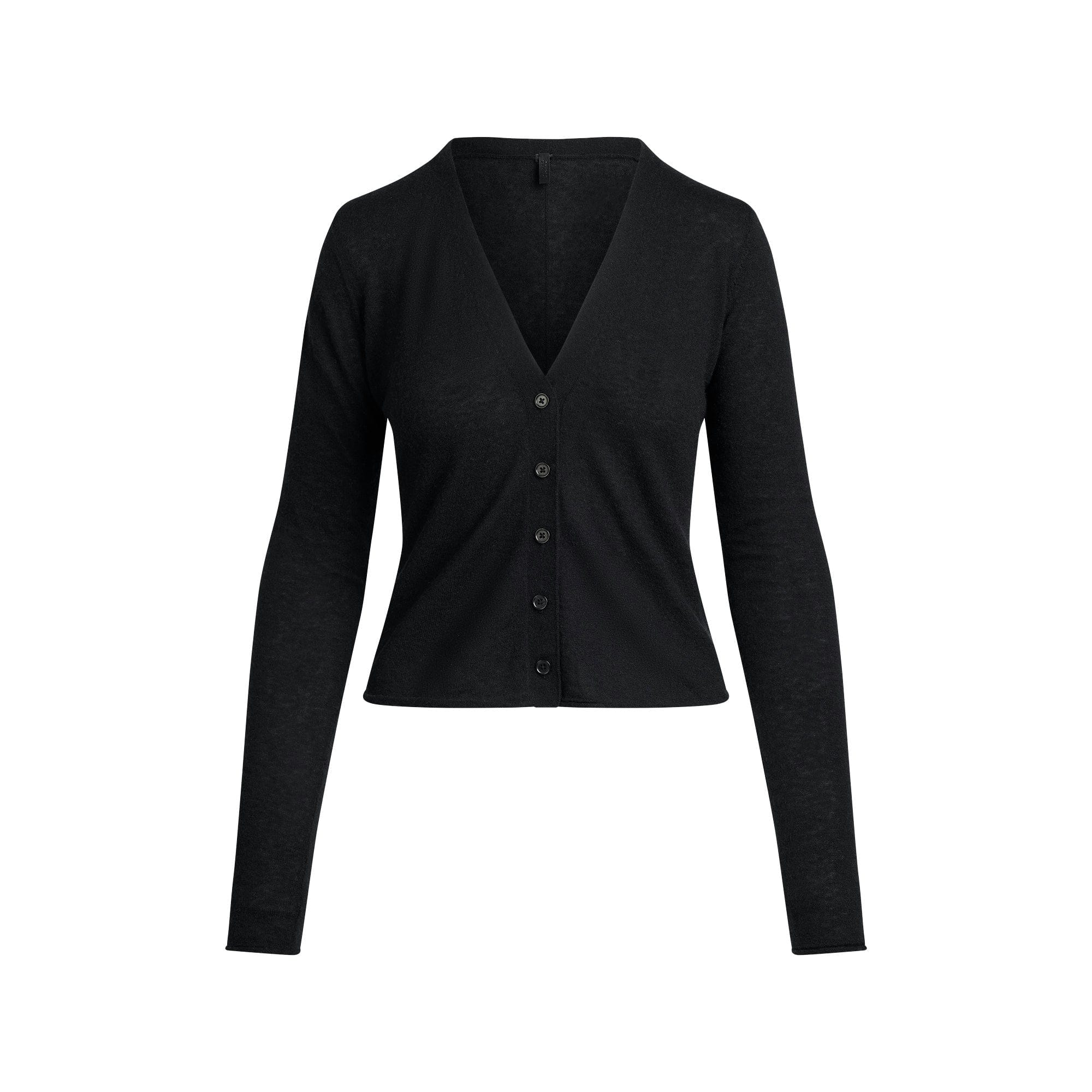 Skims Featherweight Cashmere Cardigan Onyx