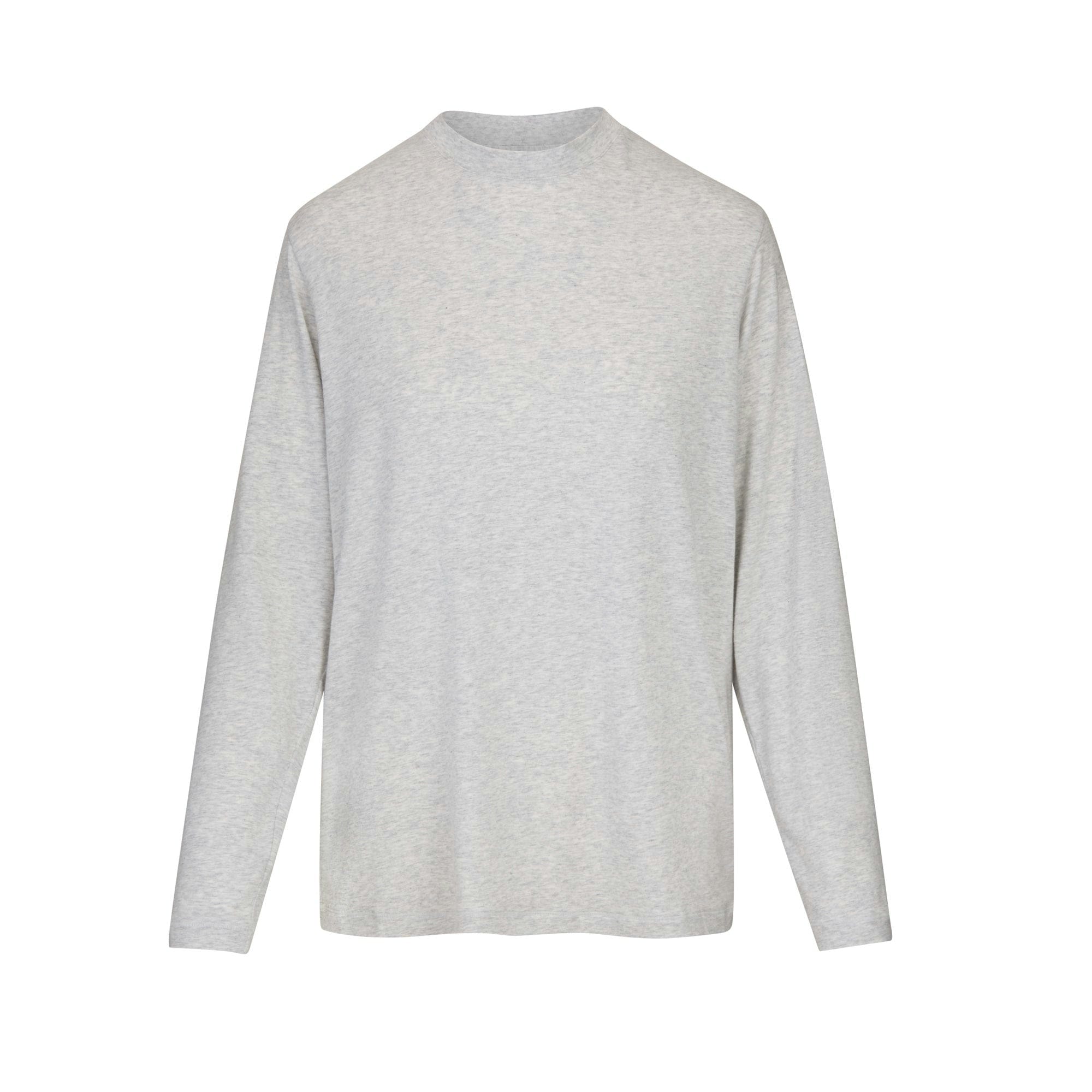 Skims Boyfriend Long Sleeve T - Shirt Light Heather Grey
