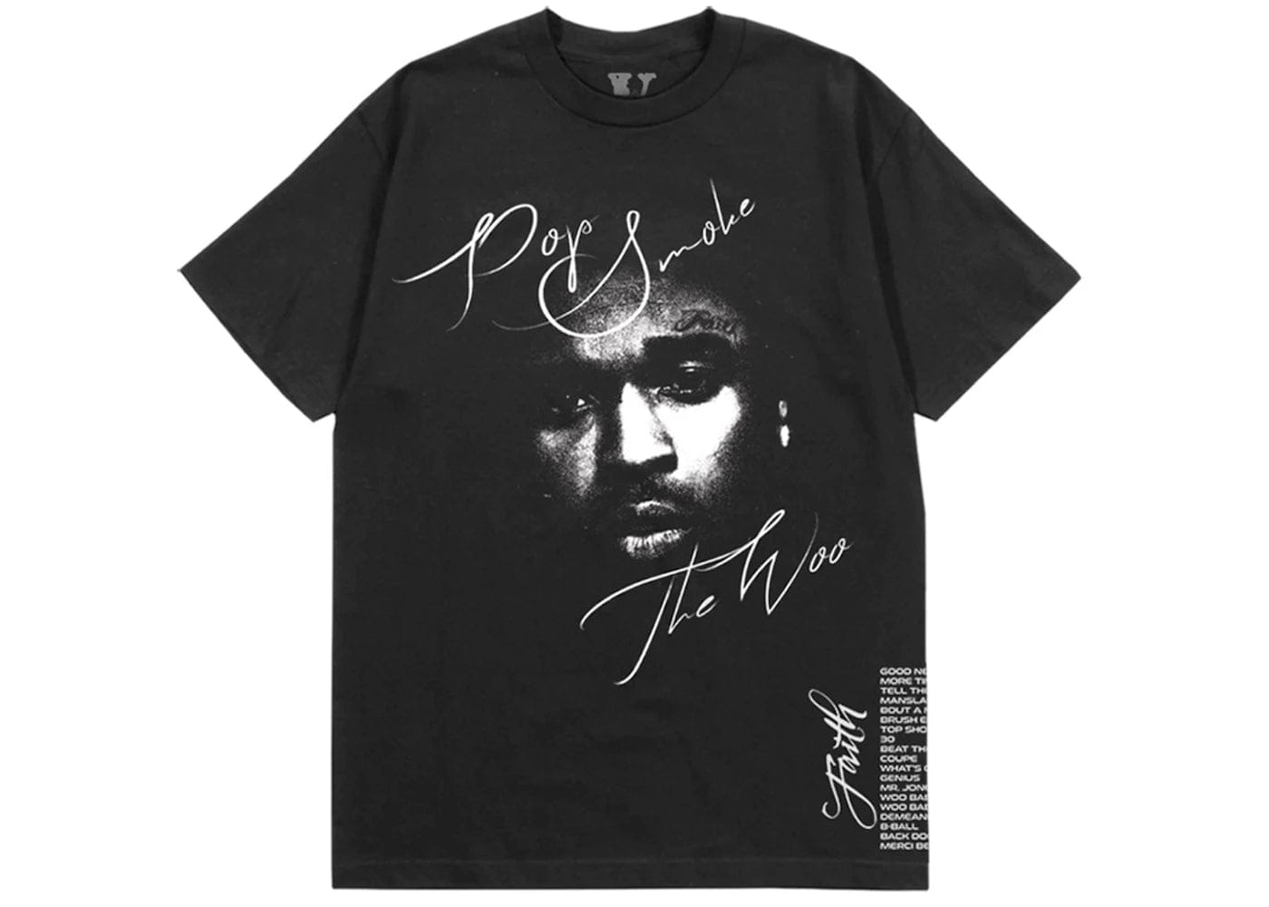 Pop Smoke x Vlone Faith T - Shirt Black