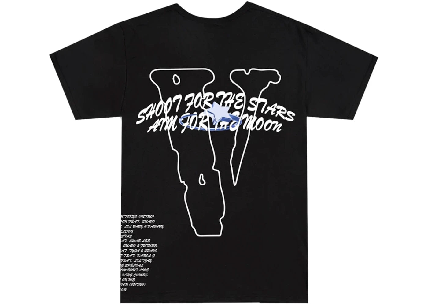 Pop Smoke x Vlone Tracklist T-Shirt Black