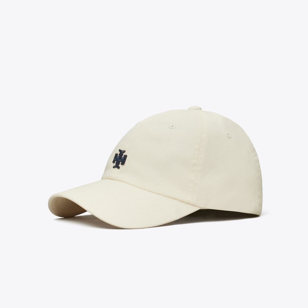 Tory Burch Logo Cap Ivory Pearl