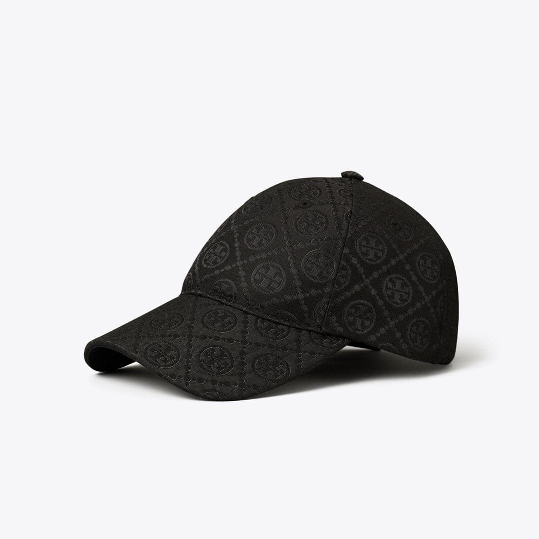 Tory Burch T Monogram Baseball Cap Black