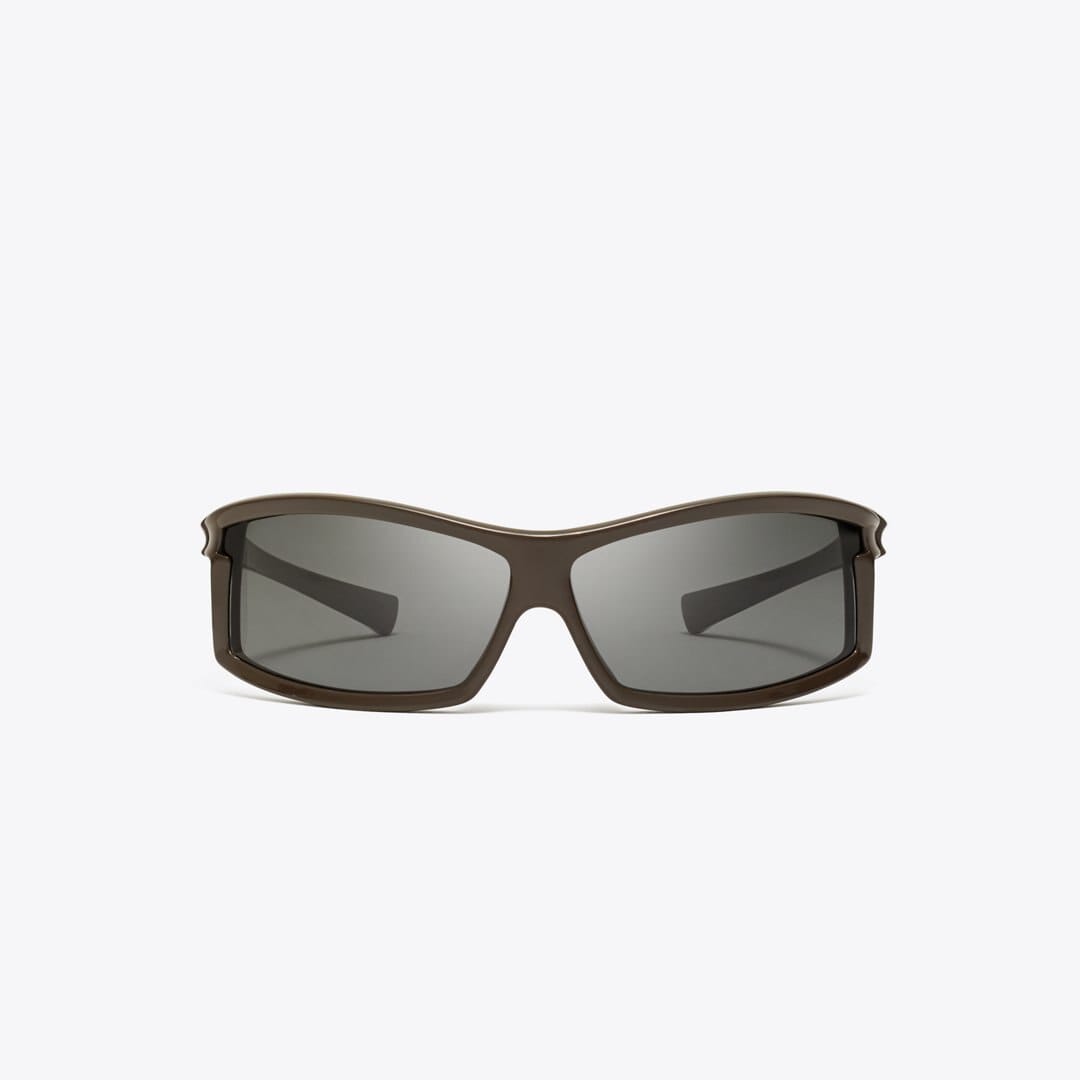 Tory Burch Eleanor Runway Sunglasses BROWN/DARK GREY
