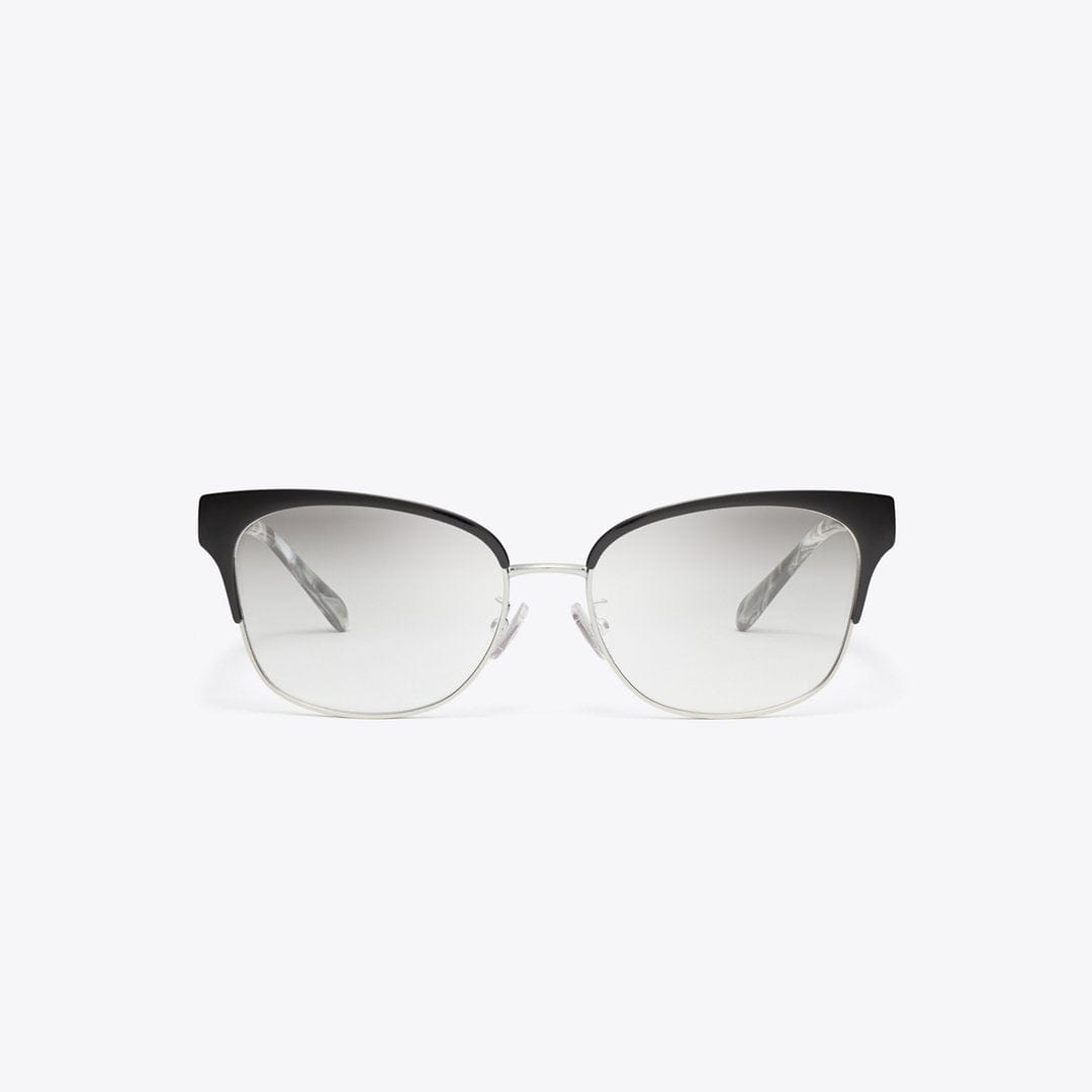 Tory Burch Miller Cat - Eye Eyeglasses SILVER/BLACK
