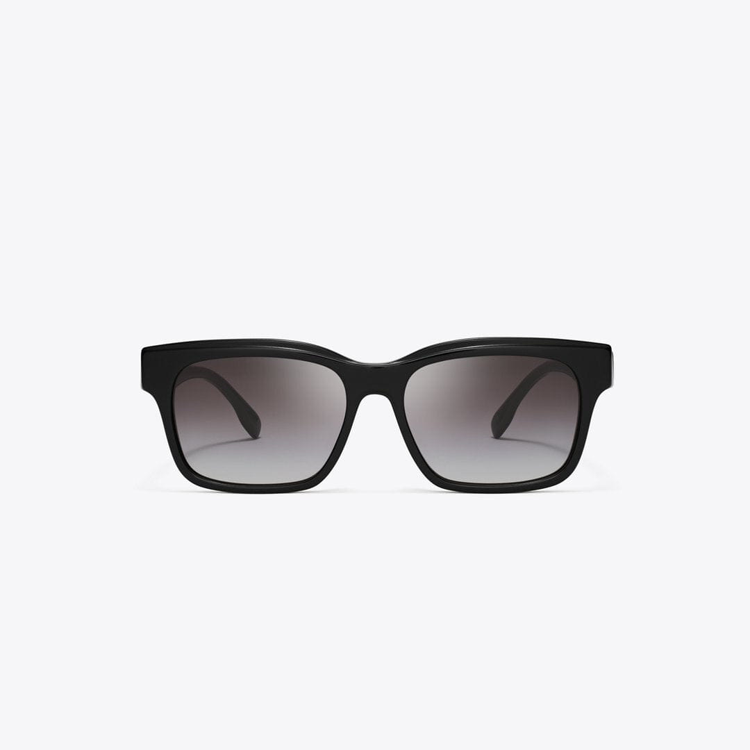 Tory Burch Miller Rectangle Sunglasses BLACK/GREY GRADIENT