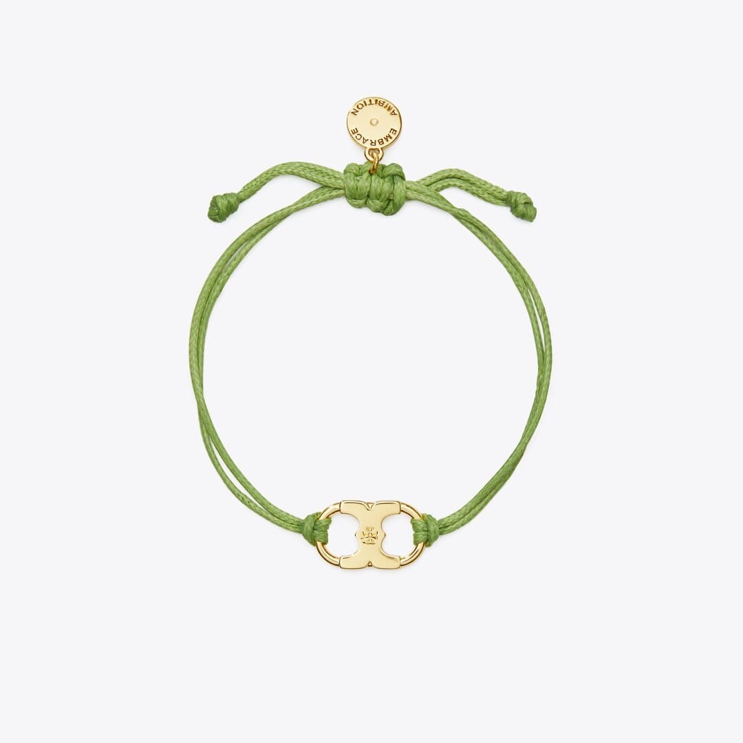 Tory Burch Embrace Ambition Bracelet Tory Gold / Light Green