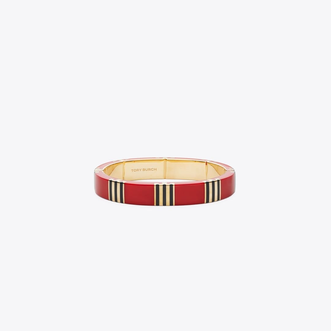 Tory Burch Icon Enamel Bracelet Tory Gold / Red / Navy