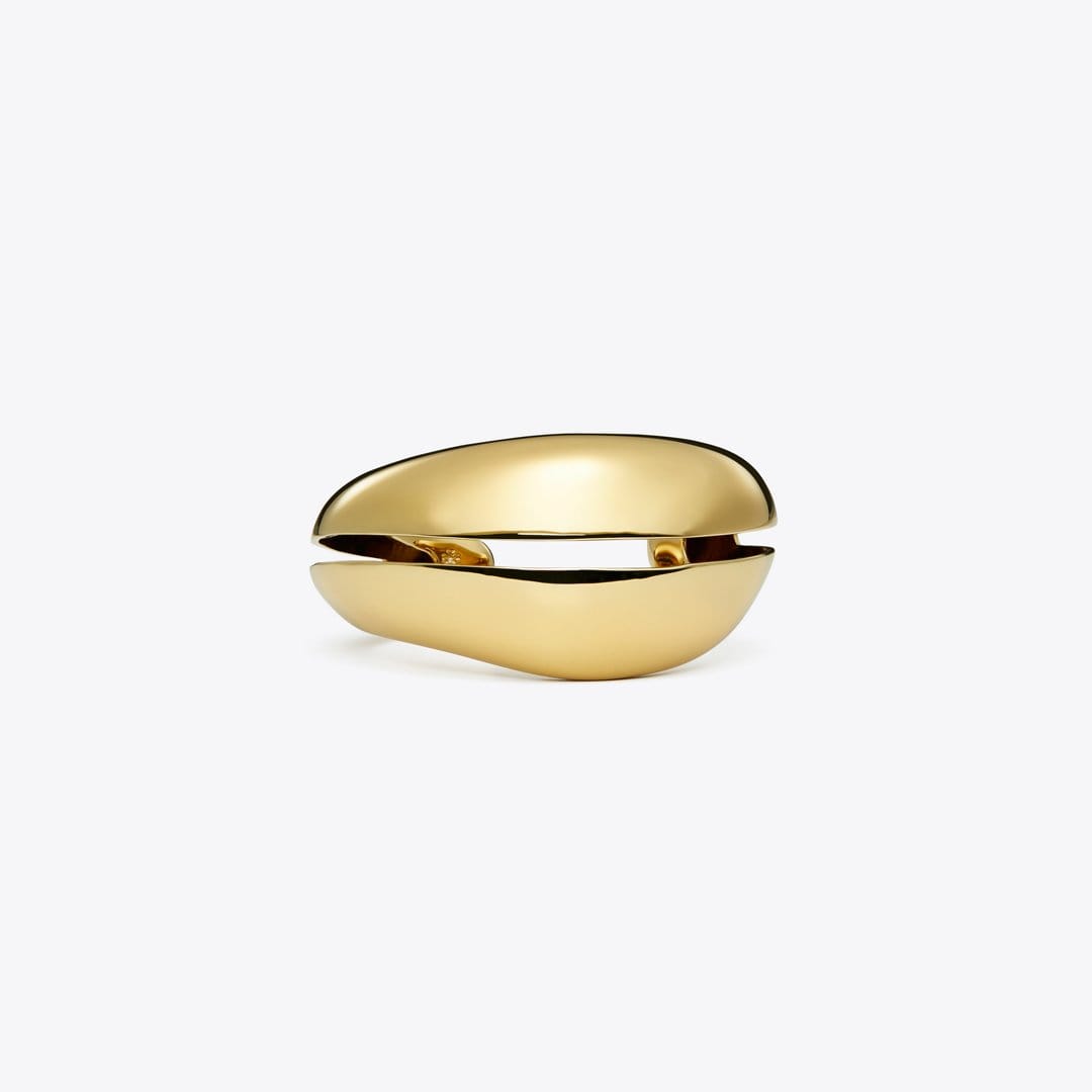 Tory Burch Pierced Cuff Light Brass