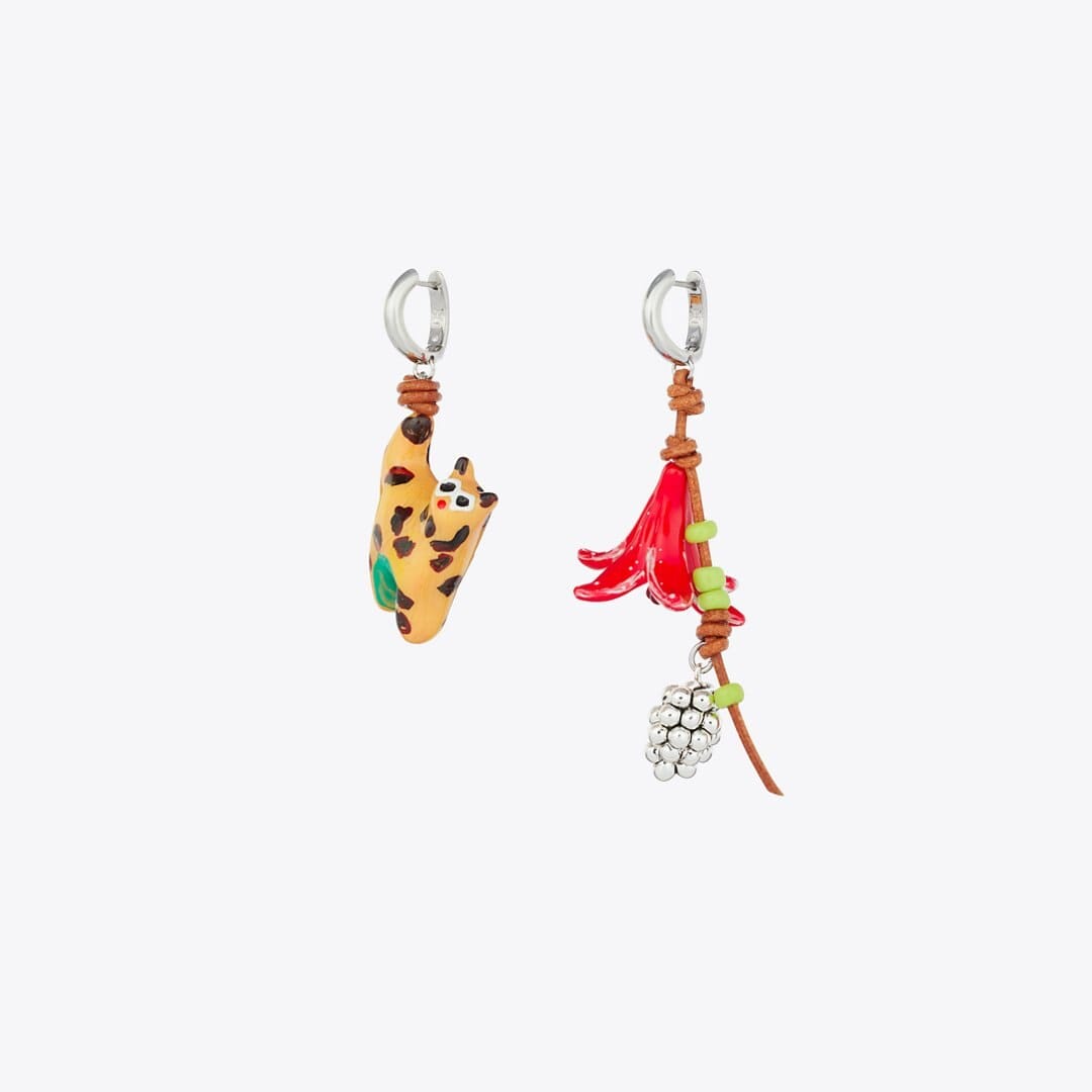 Tory Burch Curiosity Charm Earrings Multi