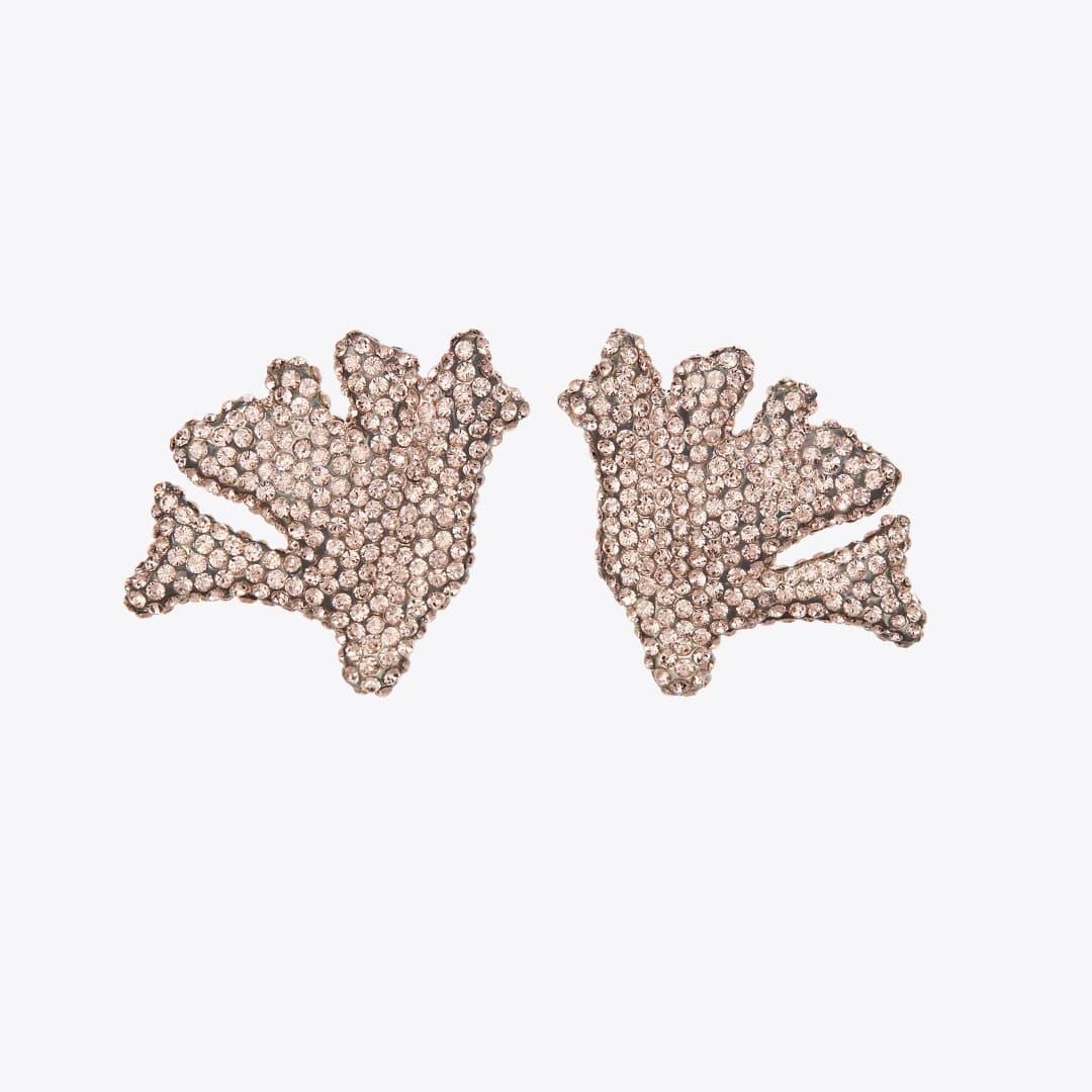 Tory Burch Curiosity Coral Earrings Light Pink
