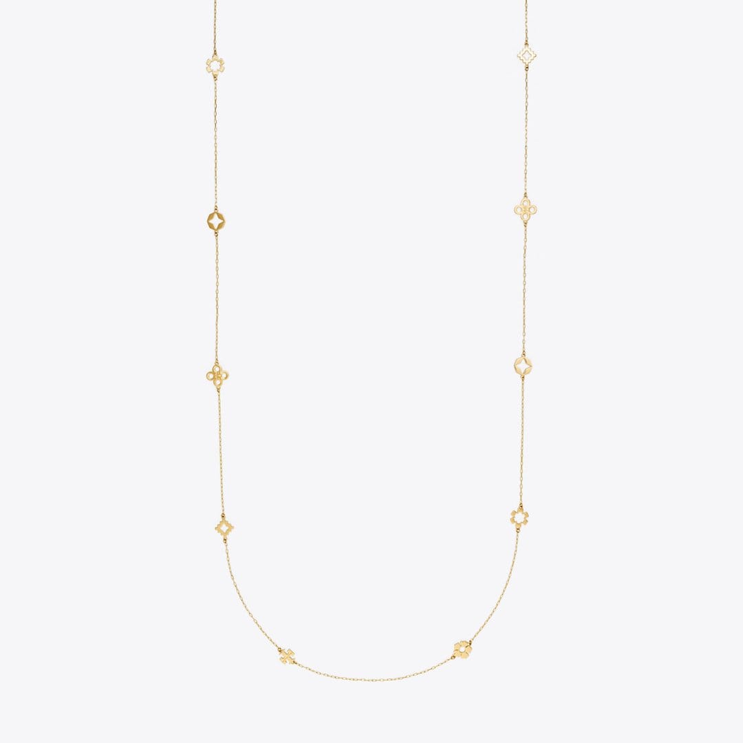 Tory Burch Forget Me Not Long Necklace Tory Gold