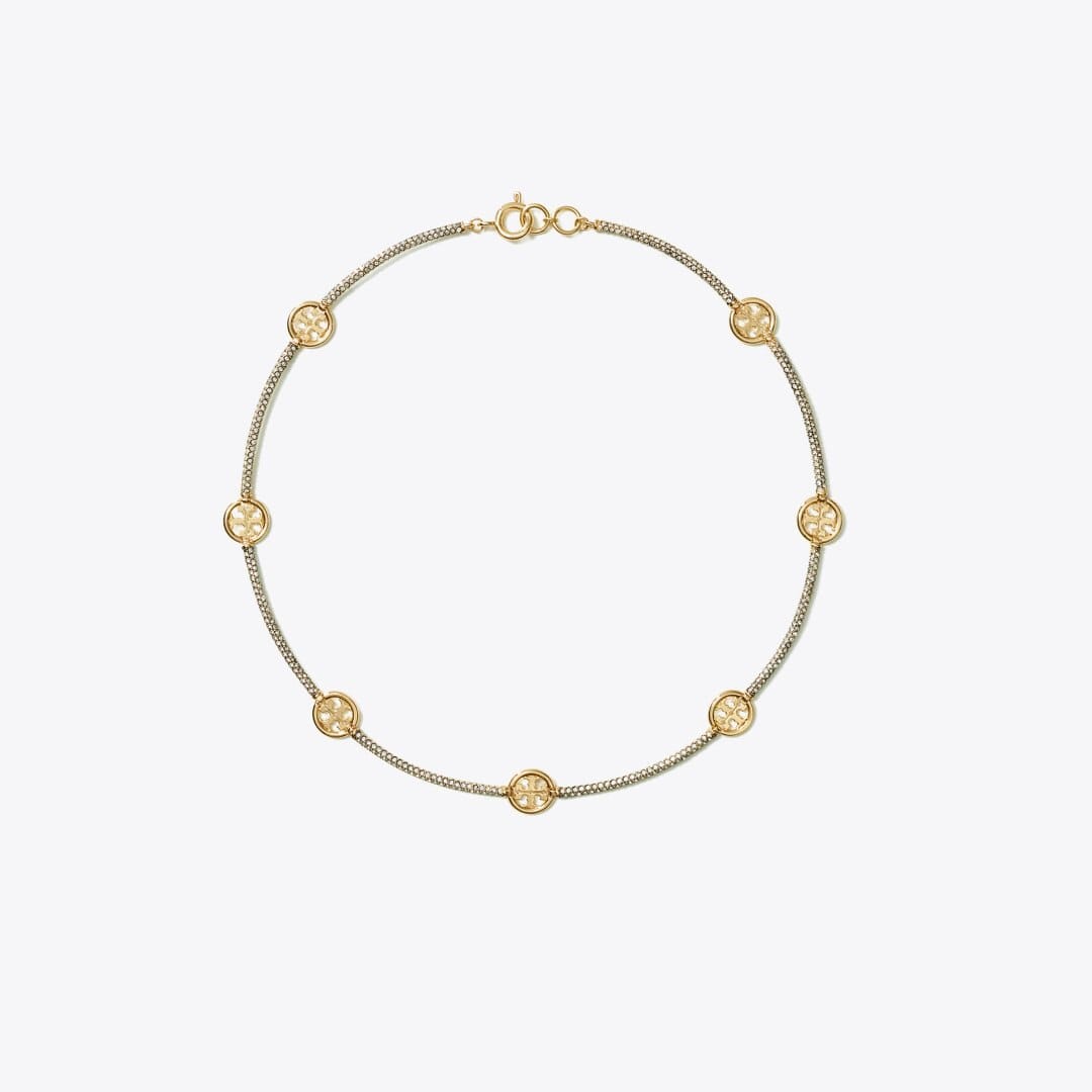 Tory Burch Icon Pav Necklace Tory Gold / Crystal