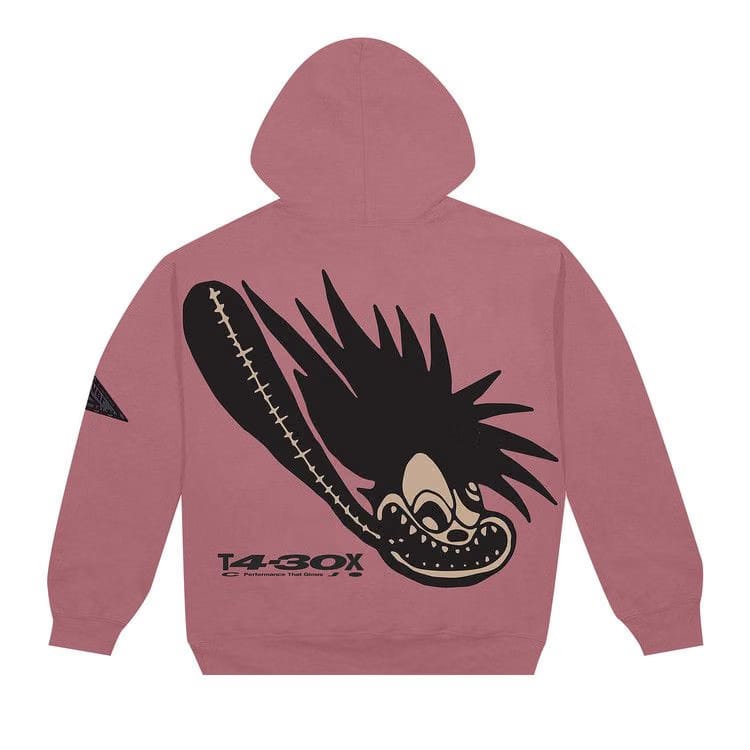Cactus Jack by Travis Scott Cross System Hoodie Washed Pink
