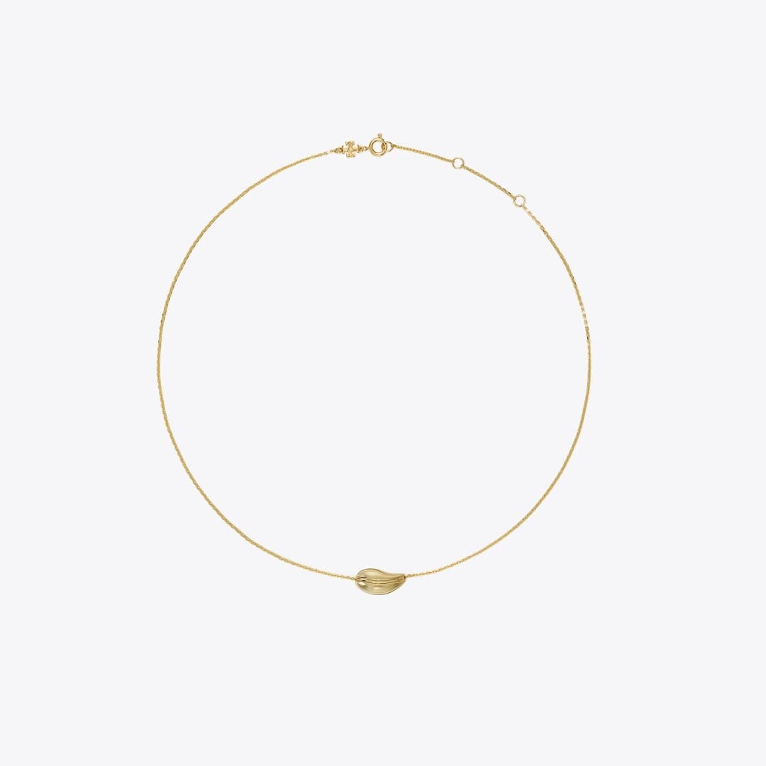 Tory Burch Small Pierced Pendant Light Brass
