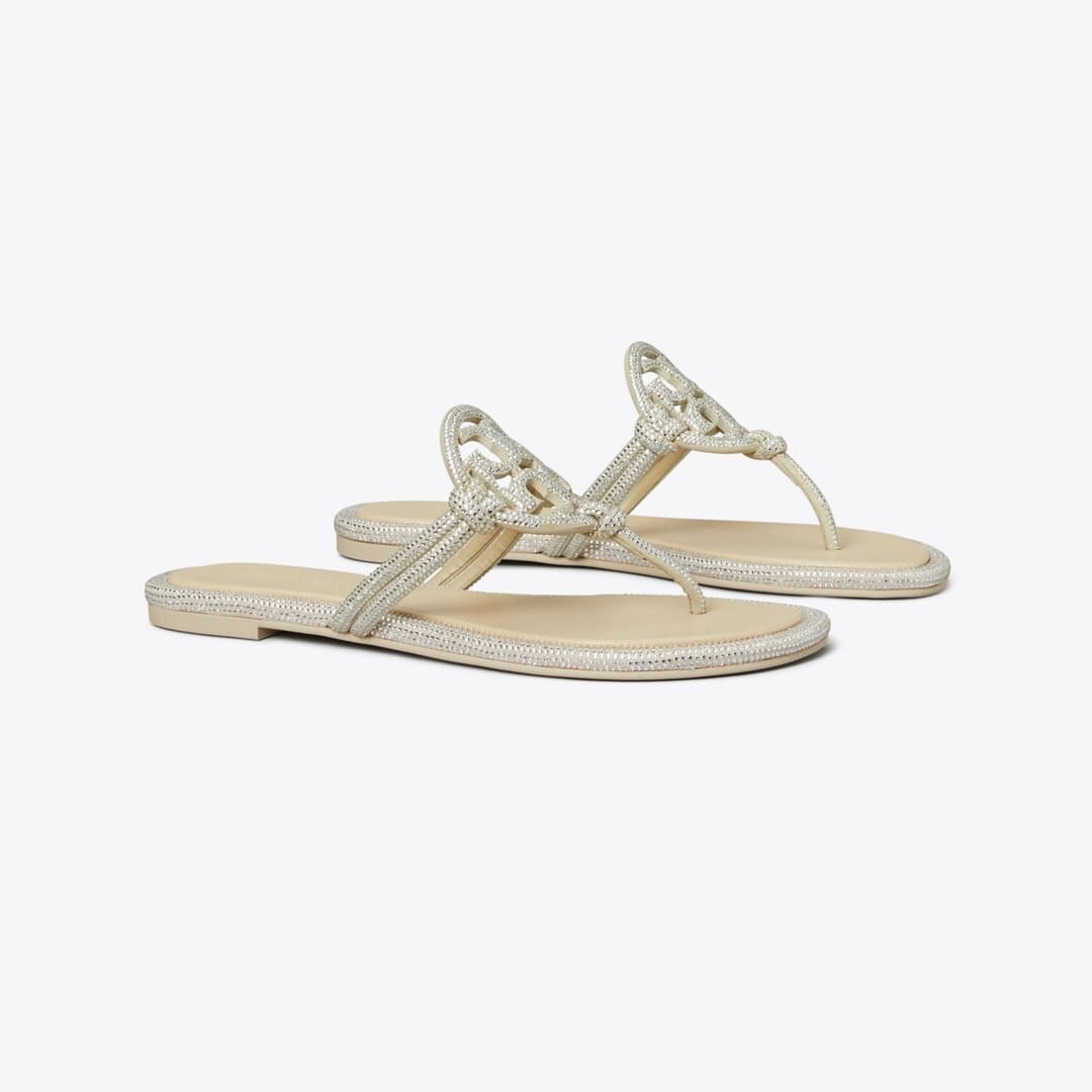 Tory Burch Miller Pav Knotted Sandal STONE GRAY