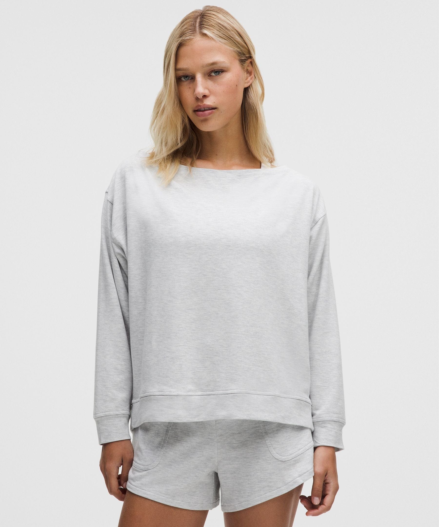 Lululemon Women's BeCalm Oversized Boatneck Long - Sleeve Shirt
