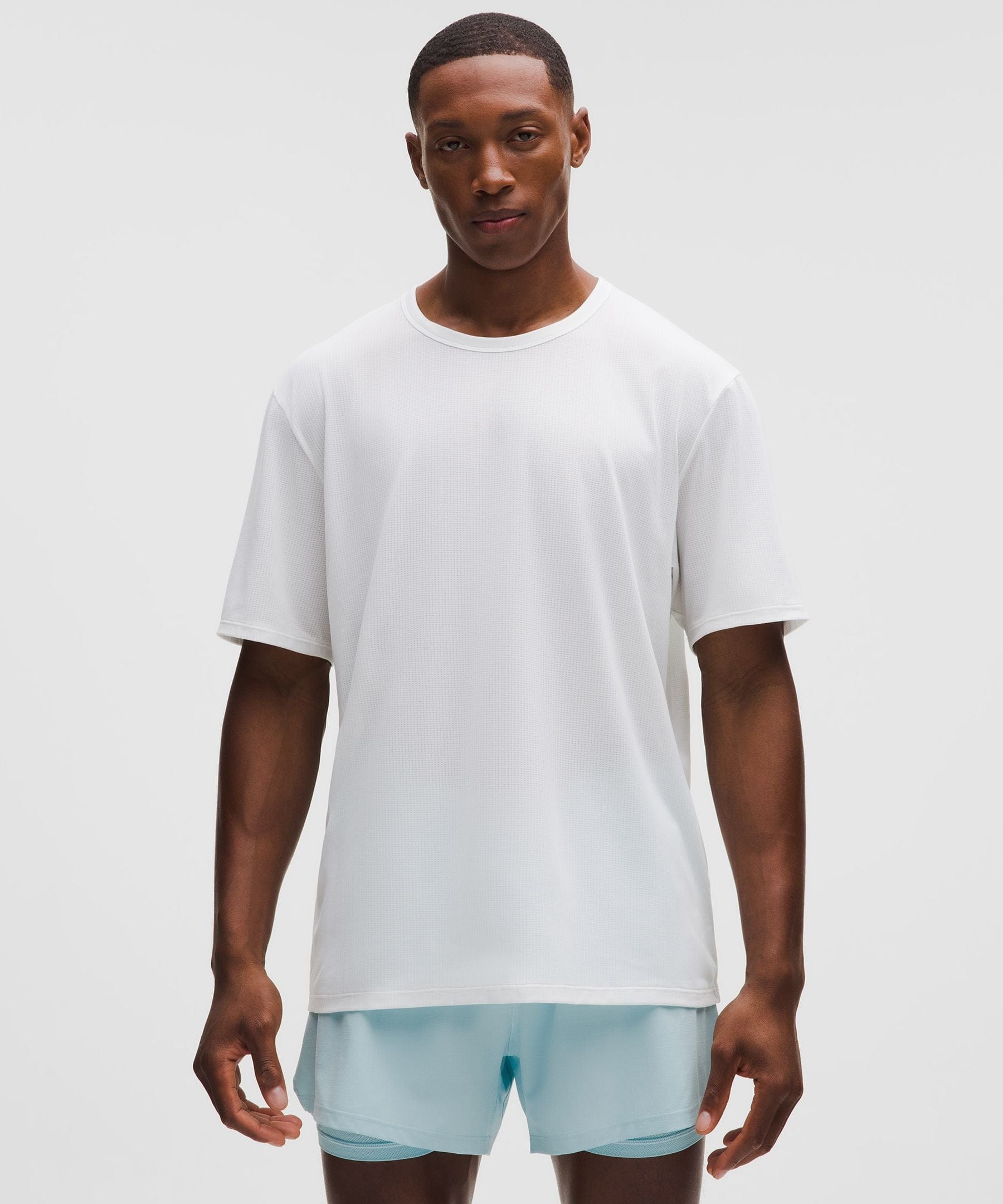 Lululemon Mile Maker Mesh Short - Sleeve T - Shirt