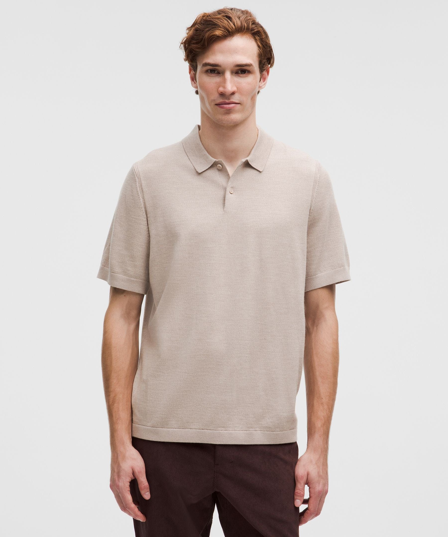 Lululemon New Venture Short - Sleeve Knit Polo Shirt