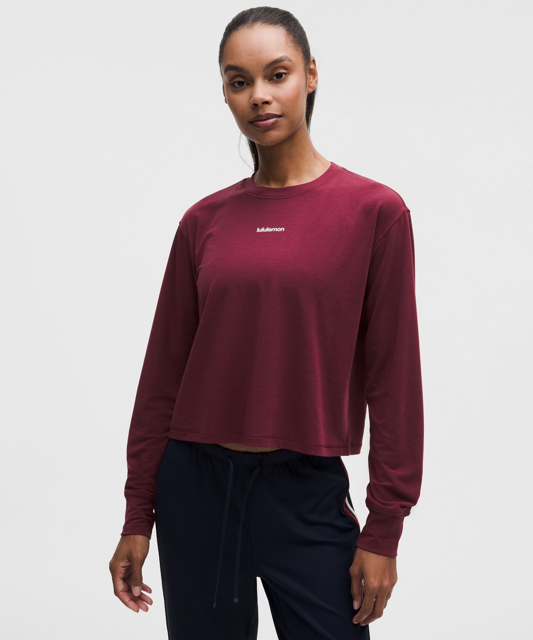 Lululemon Women's Jersey Training Long - Sleeve Shirt *Wordmark