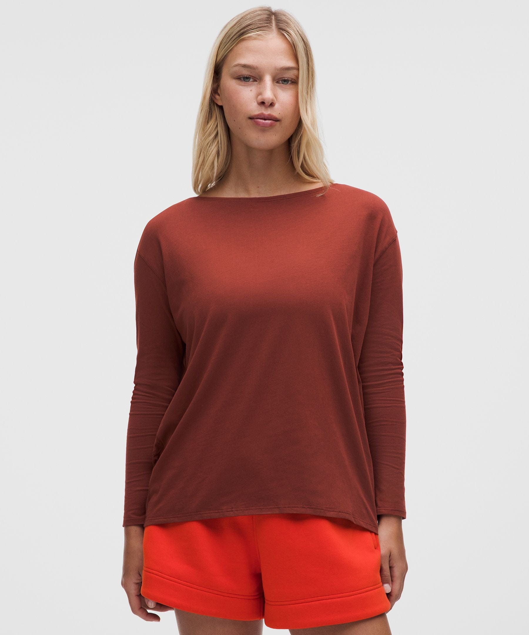 Lululemon Women's Back In Action Organic Cotton Long - Sleeve Shirt
