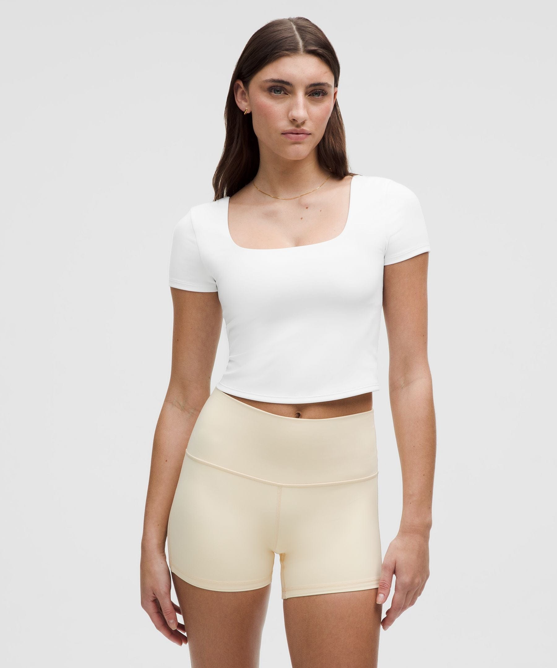 Lululemon Women's Wunder Under SmoothCover Square - Neck T - Shirt
