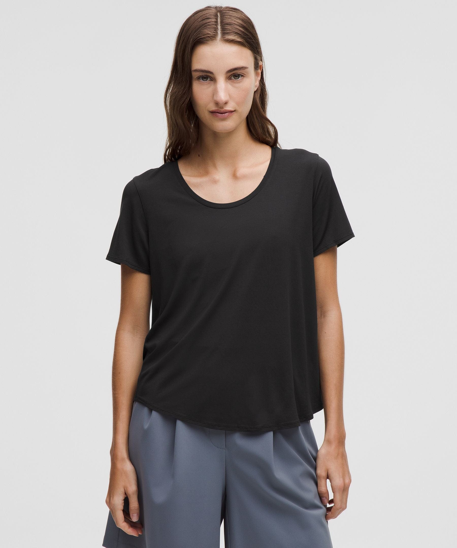 Lululemon Women's Modal - Silk Twist - Back Short - Sleeve Shirt