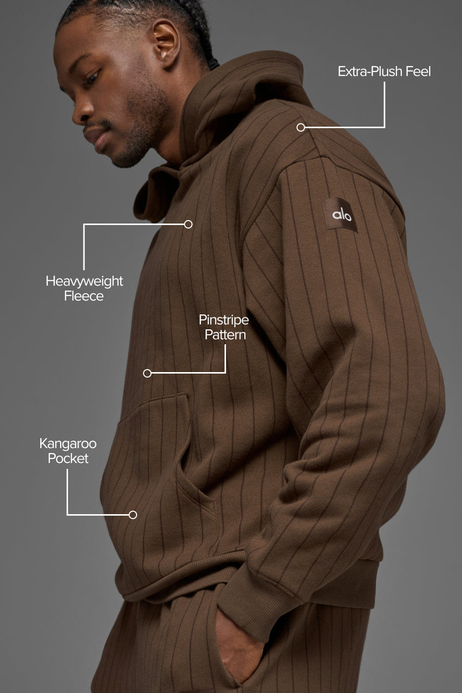 ALO Yoga Pinstripe Hoodie