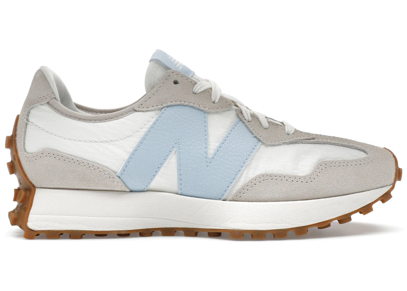 New Balance 327 Timberwolf Sea Salt Light Chrome Blue Womens