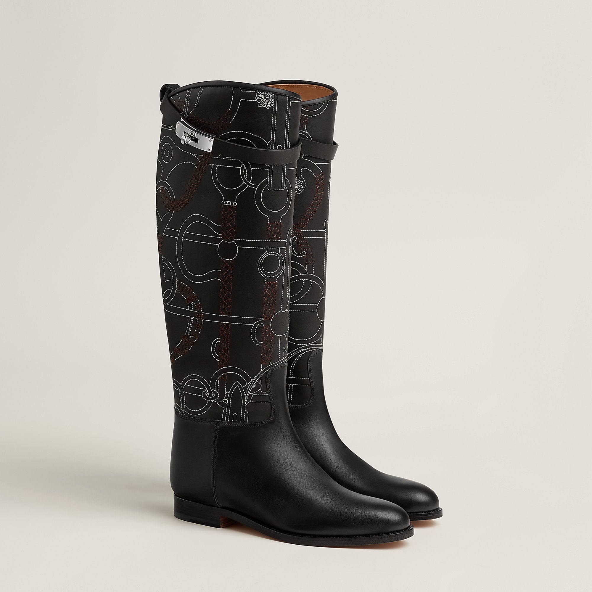 Hermes Jumping Shorter Boot Noir
